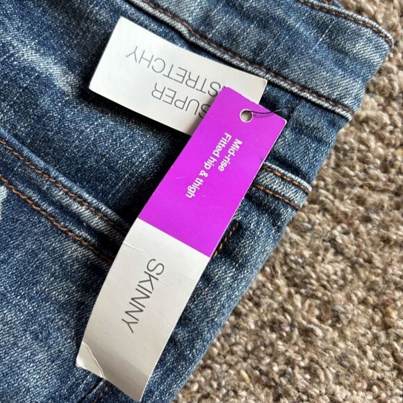 Mossimo Jeans Skinny Mid Rise New Womens Size 18 - Picture 7 of 9